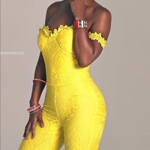 Gorgeous yellow one piece jumper.